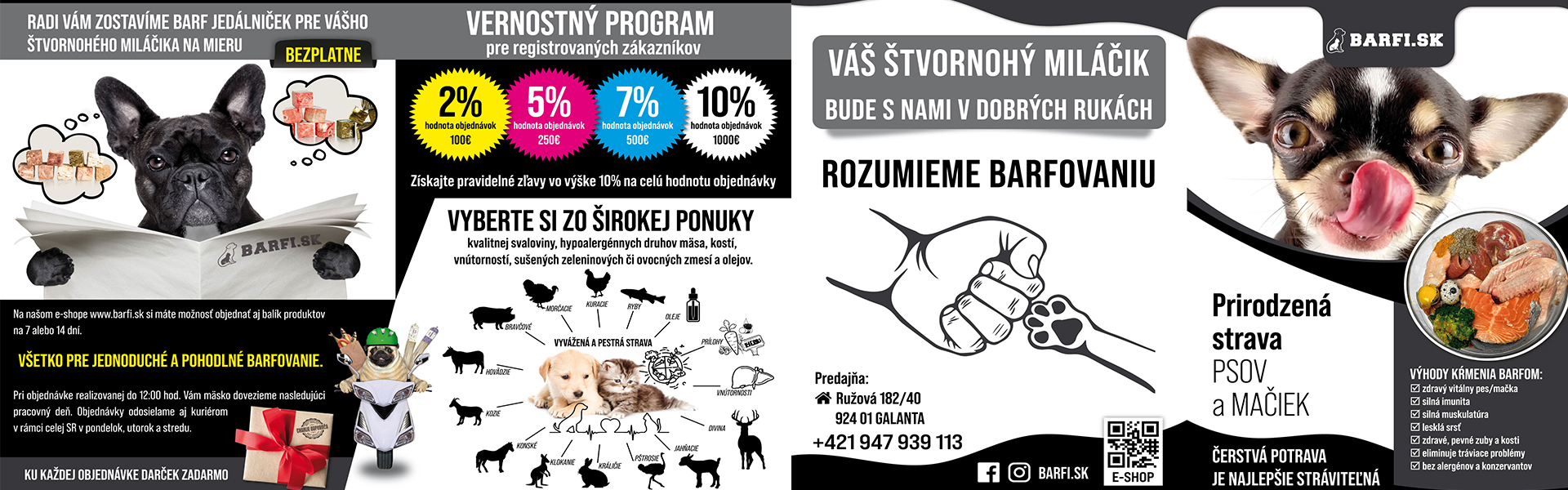 BARF jedálniček a vernostný program